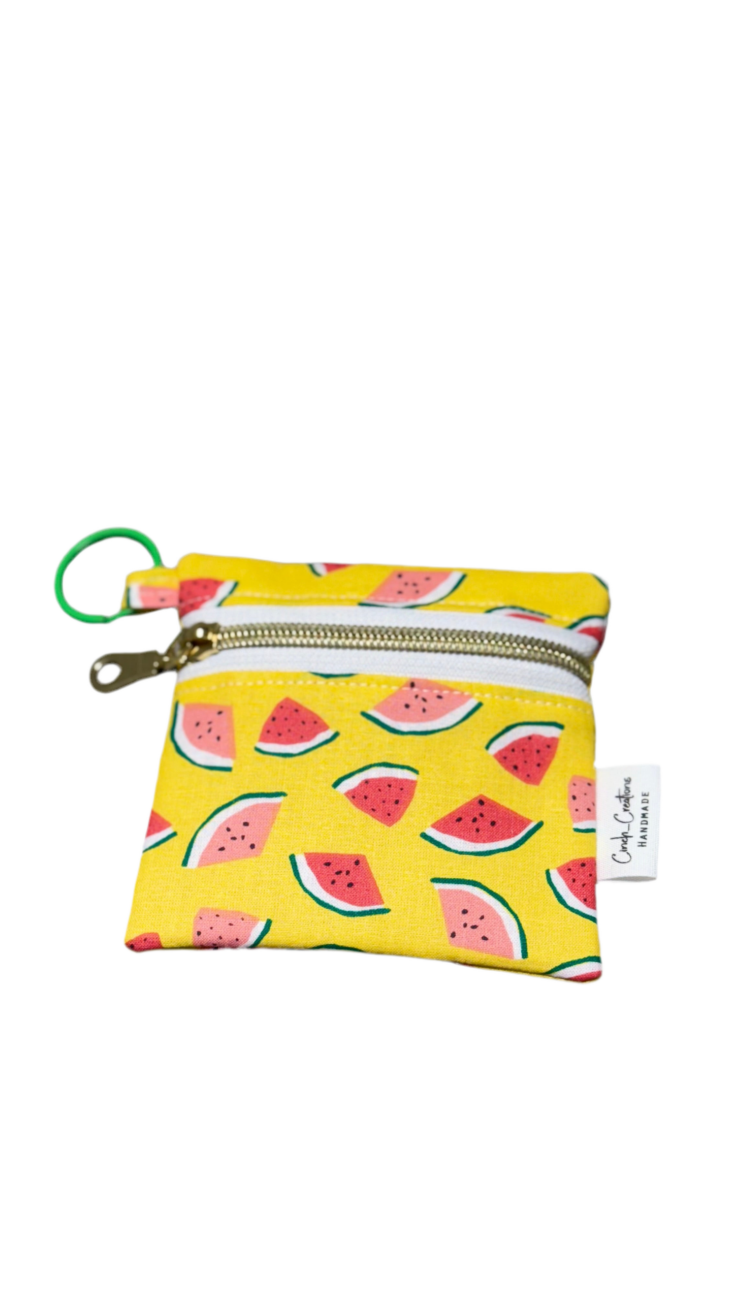 Multipurpose Mini zipper pouch-”watermelon print”